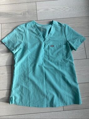 Figs Teal Catarina One Pocket Scrub Top
